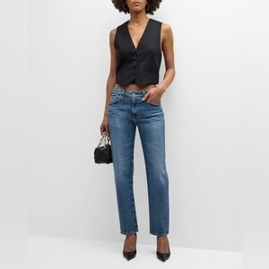 AG Ex-Boyfriend Crop Denim Jeans 29R Medium Wash EUC!